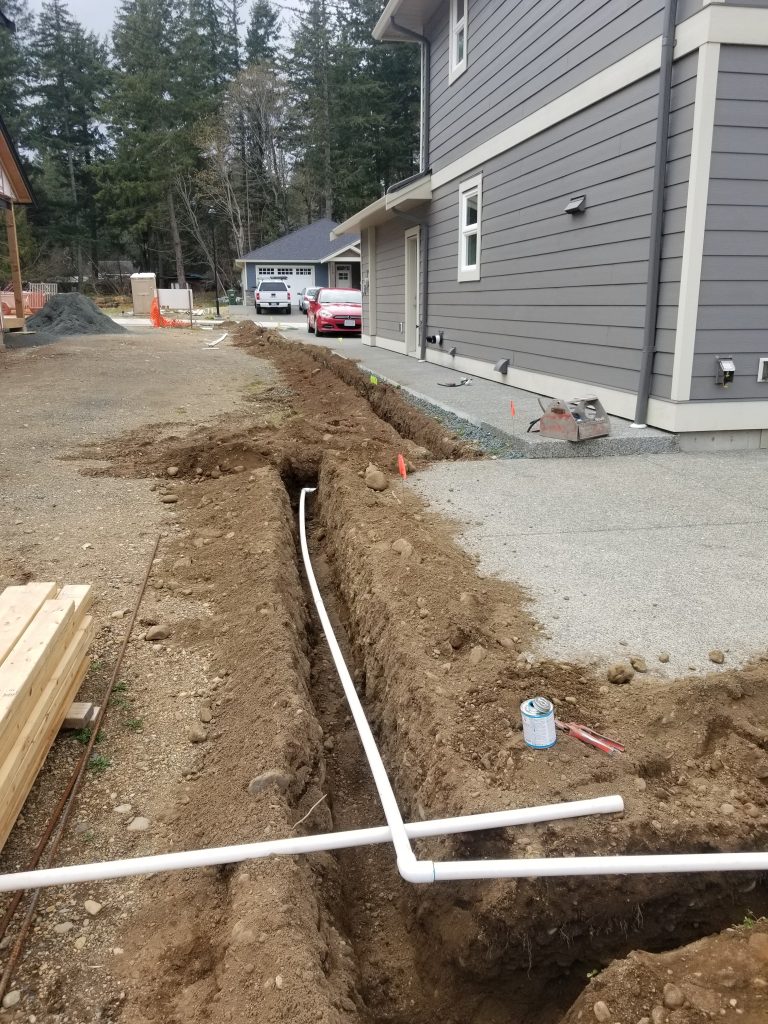 Irrigation trenching and piping — Island Green Services